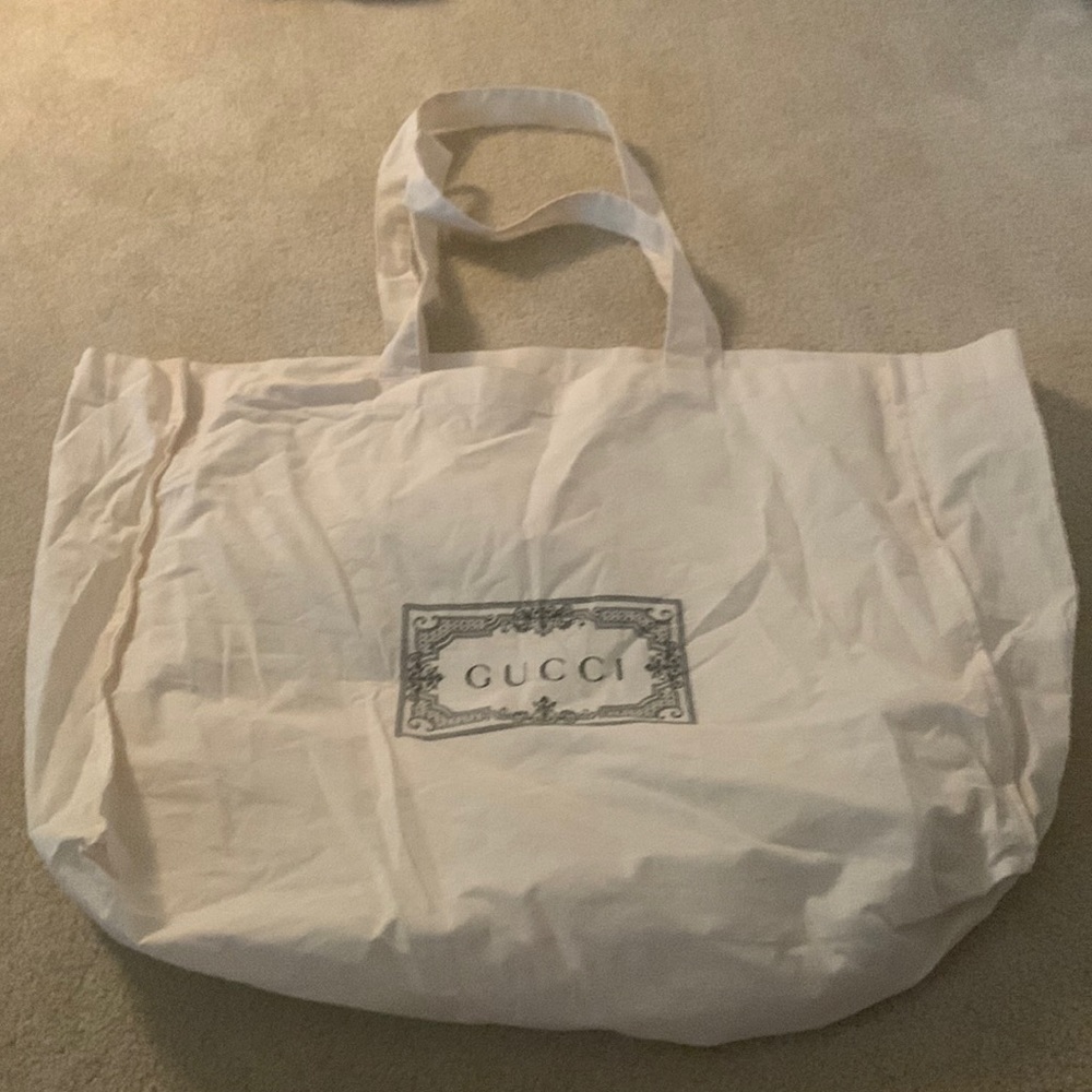 Tan Cotton Gucci tote